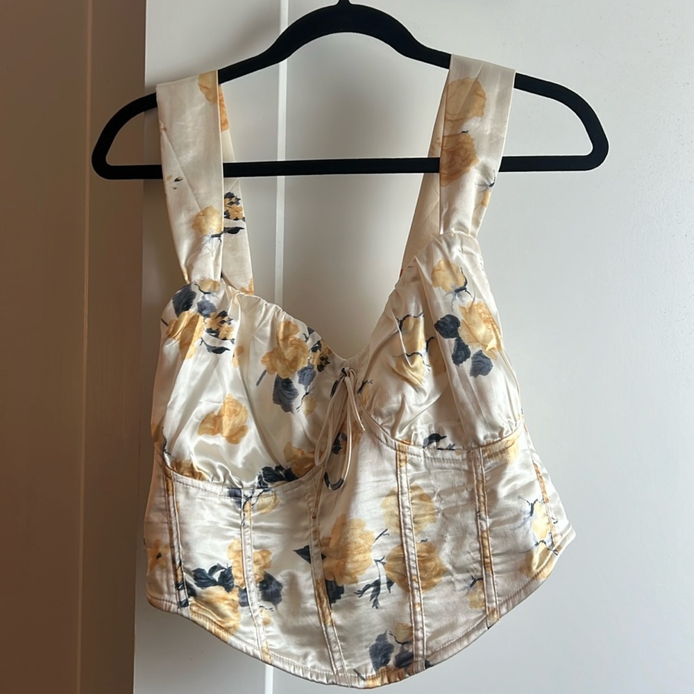 Cropped corset top
